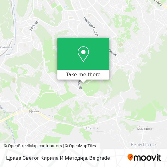 Црква Светог Кирила И Методија map