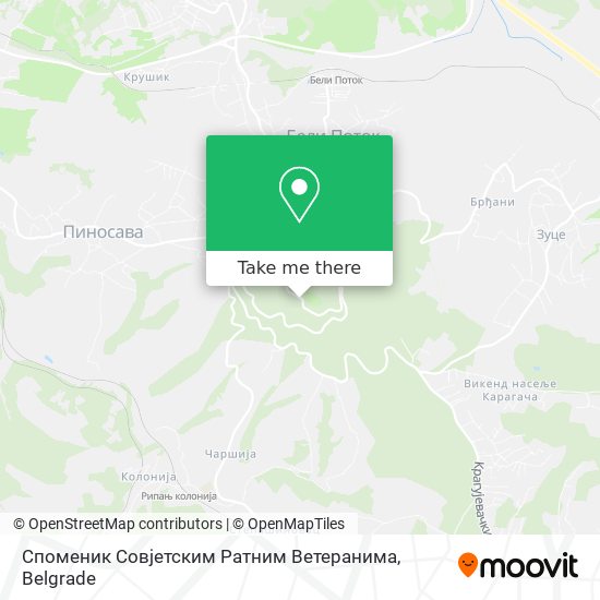 Споменик Совјетским Ратним Ветеранима map