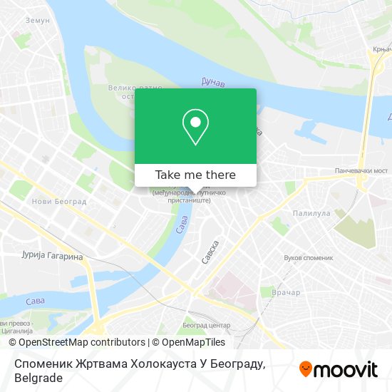 Споменик Жртвама Холокауста У Београду map