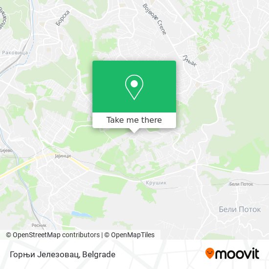 Горњи Јелезовац map