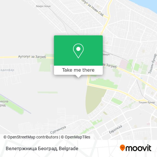 Велетржница Београд map