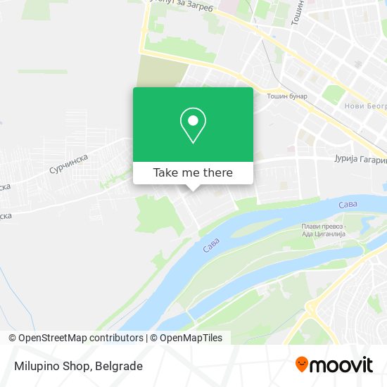 Milupino Shop map