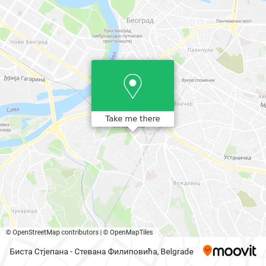 Биста Стјепана - Стевана Филиповића map