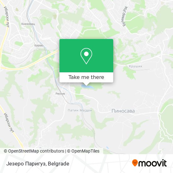 Језеро Паригуз map