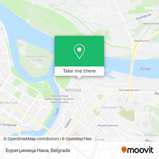 Бурегџиница Нана map