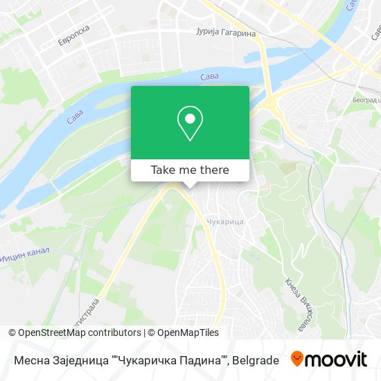 Месна Заједница ""Чукаричка Падина"" map