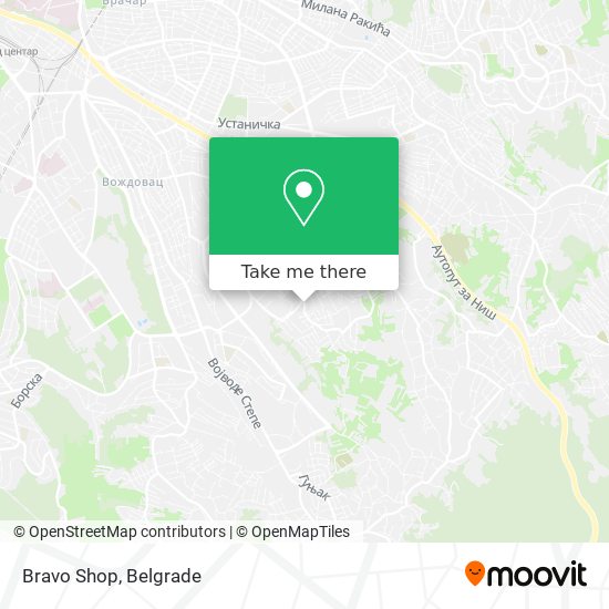 Bravo Shop map