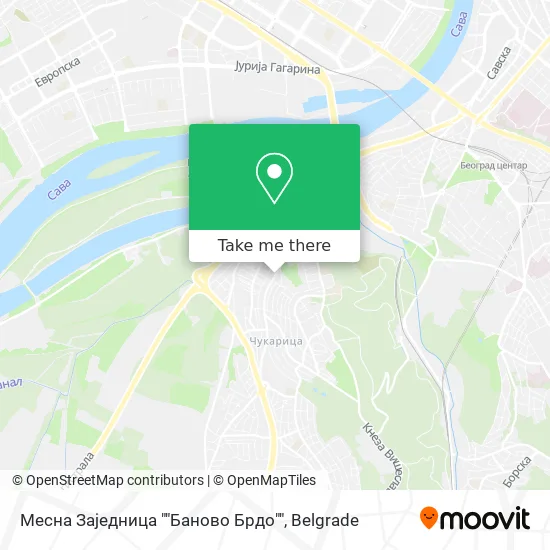 Месна Заједница ""Баново Брдо"" map