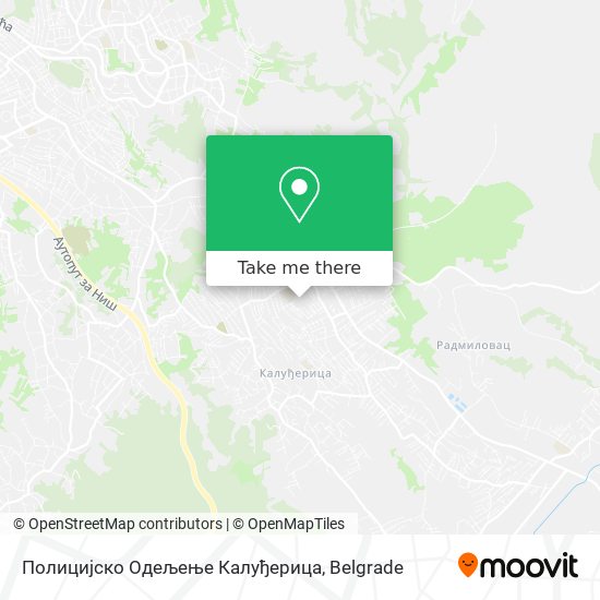 Полицијско Одељење Калуђерица map