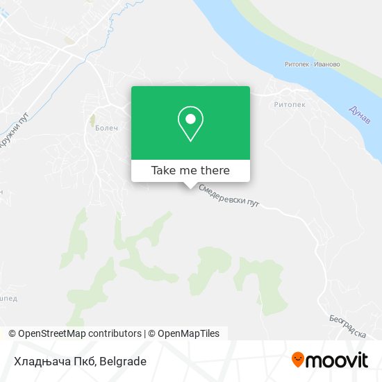 Хладњача Пкб map