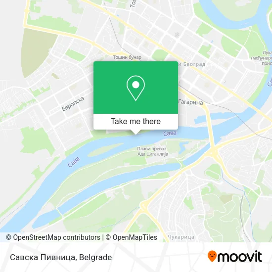 Савска Пивница map