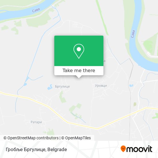 Гробље Бргулице map