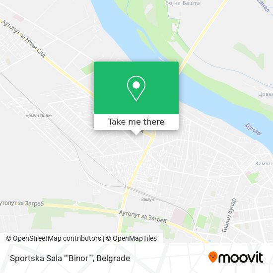 Sportska Sala ""Binor"" map