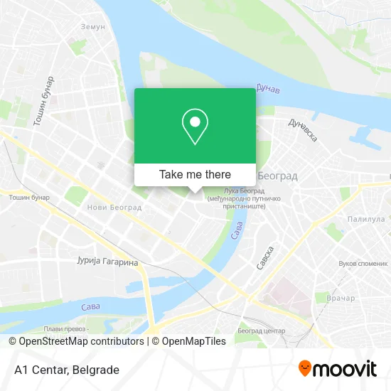 A1 Centar map
