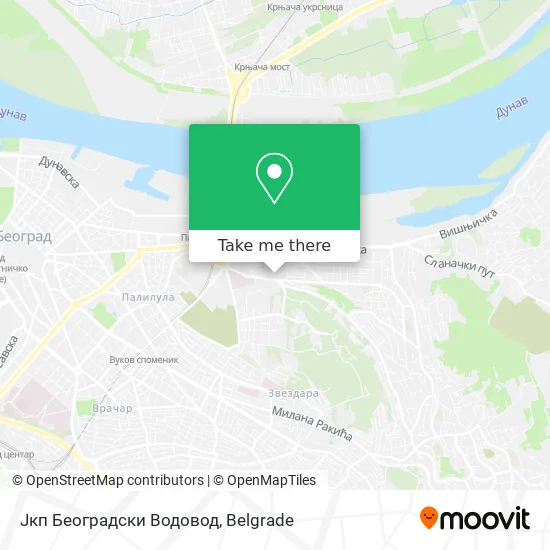 Јкп Београдски Водовод map
