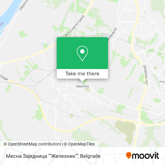 Месна Заједница ""Железник"" map