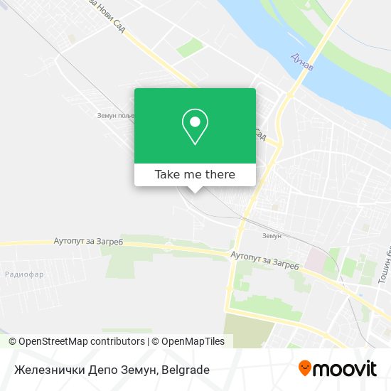 Железнички Депо Земун map