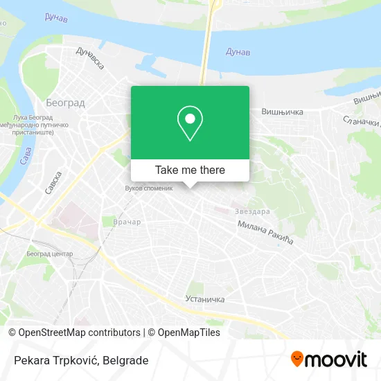 Pekara Trpković map