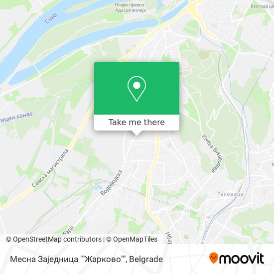 Месна Заједница ""Жарково"" map