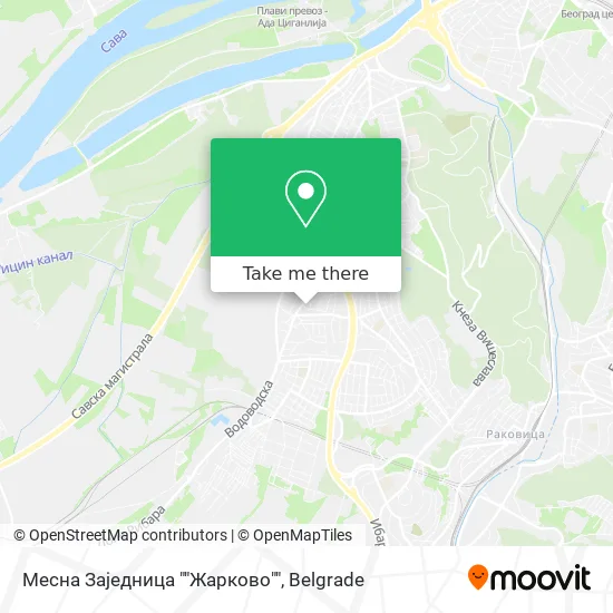 Месна Заједница ""Жарково"" map