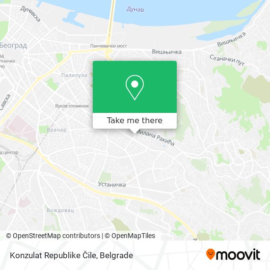 Konzulat Republike Čile map