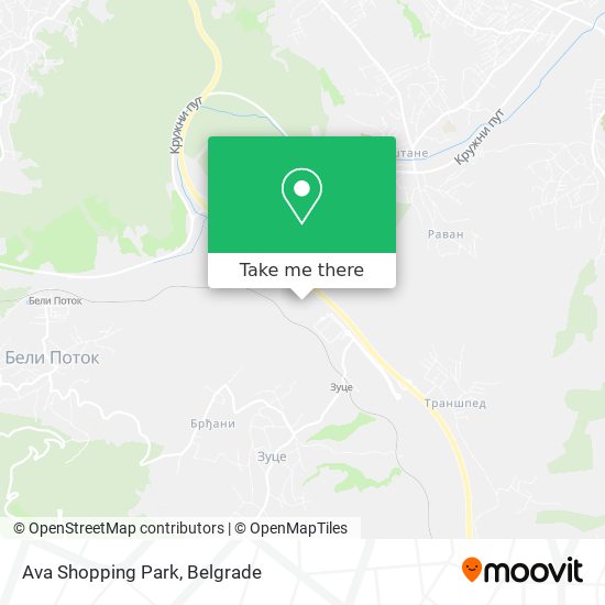 Ava Shopping Park map