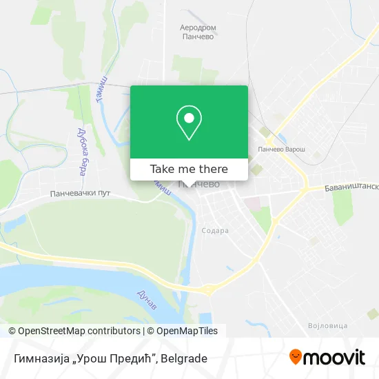 Гимназија „Урош Предић” map
