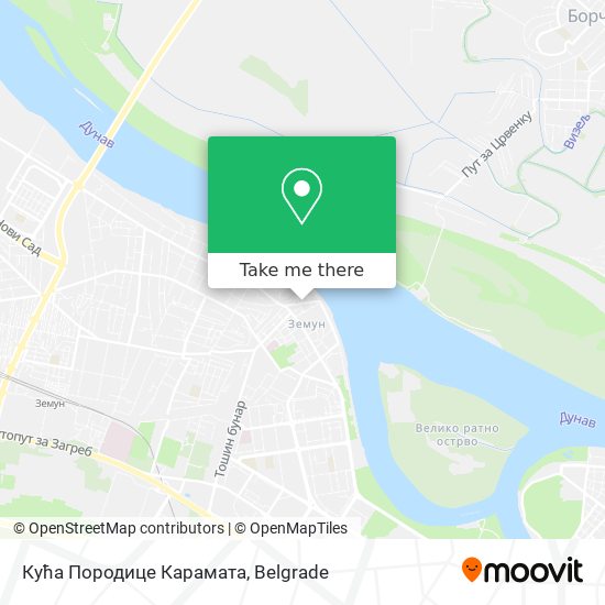 Кућа Породице Карамата map