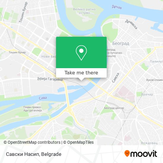 Савски Насип map