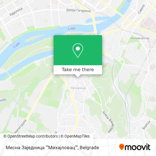 Месна Заједница ""Михајловац"" map