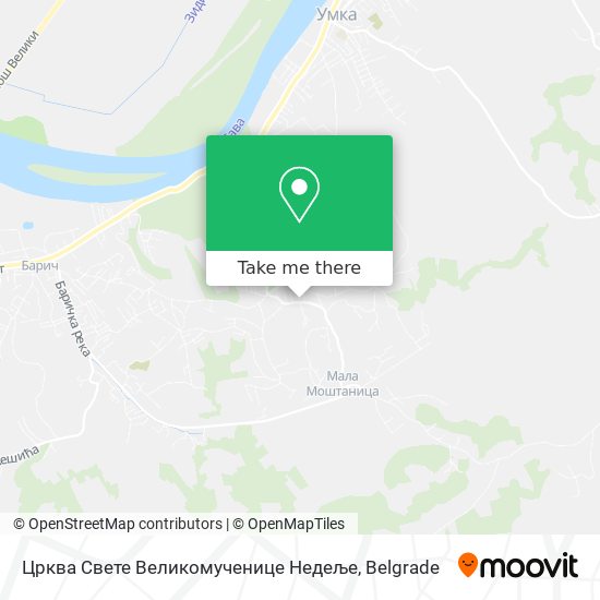 Црква Свете Великомученице Недеље map