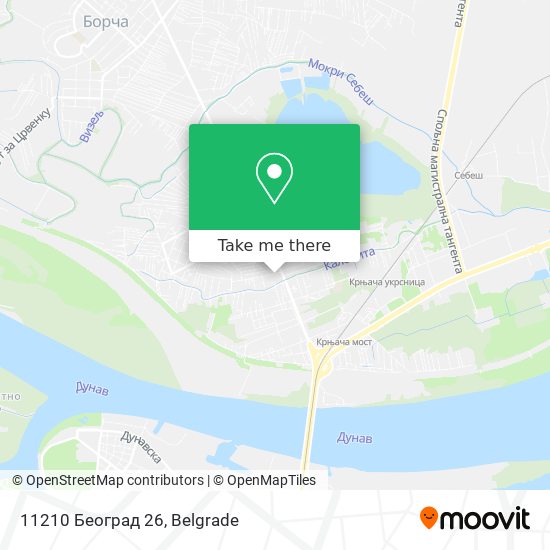 11210 Београд 26 map