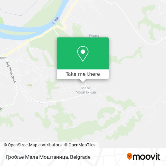 Гробље Мала Моштаница map