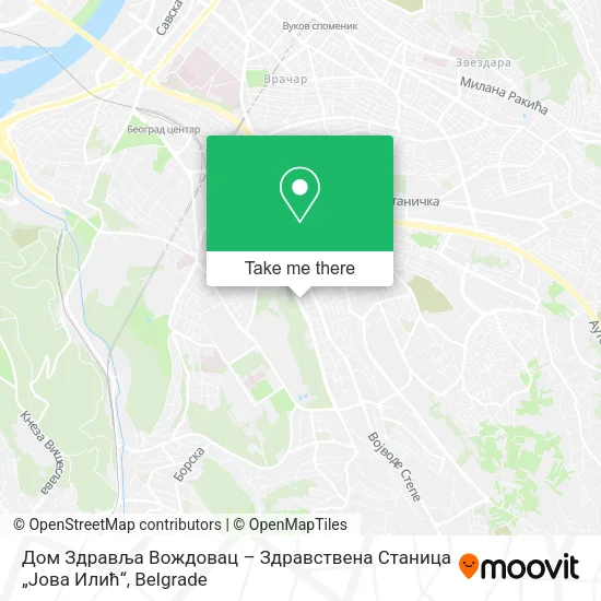 Дом Здравља Вождовац – Здравствена Станица „Јова Илић“ map