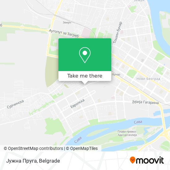 Јужна Пруга map