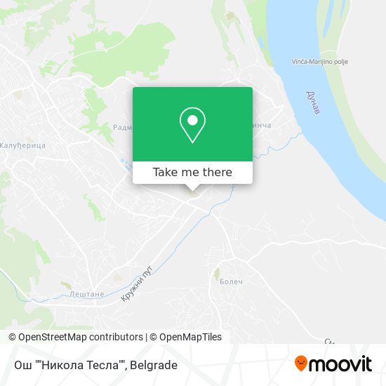 Ош ""Никола Тесла"" map