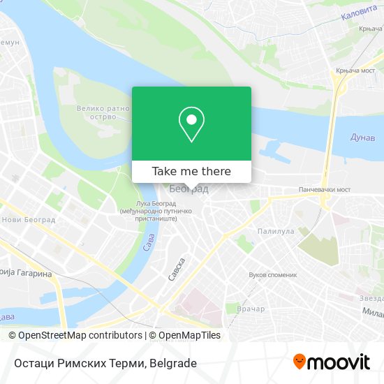 Остаци Римских Терми map