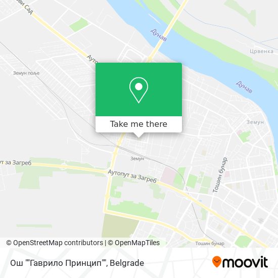Ош ""Гаврило Принцип"" map
