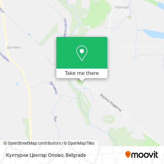 Културни Центар Опово map