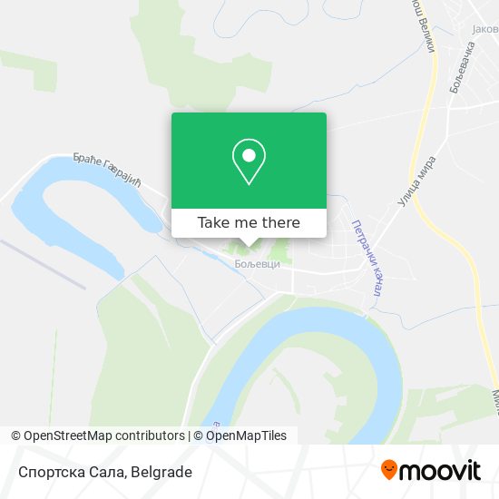 Спортска Сала map