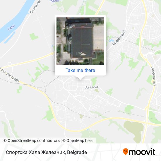 Спортска Хала Железник map