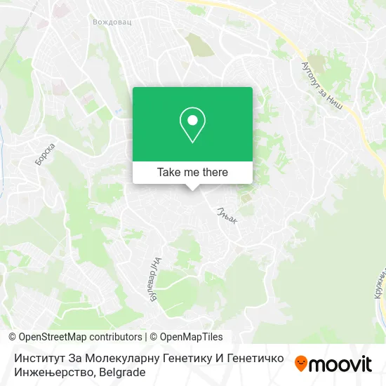 Институт За Молекуларну Генетику И Генетичко Инжењерство map