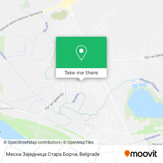 Месна Заједница Стара Борча map