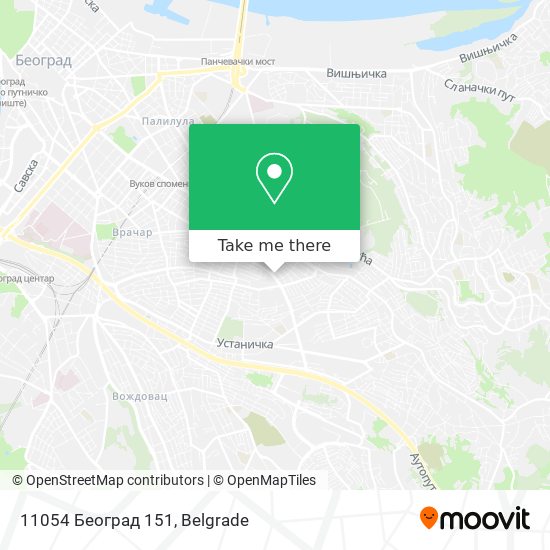 11054 Београд 151 map