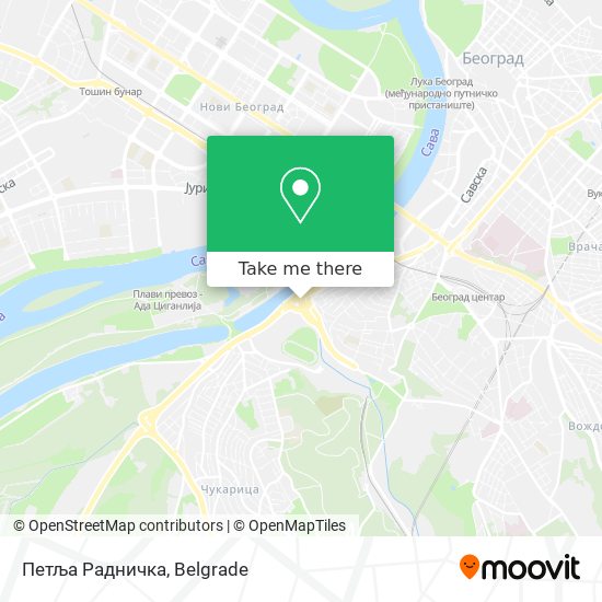 Петља Радничка map