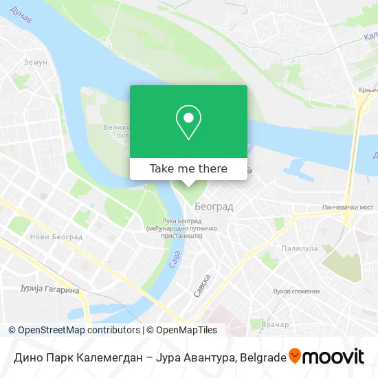 Дино Парк Калемегдан – Јура Авантура map