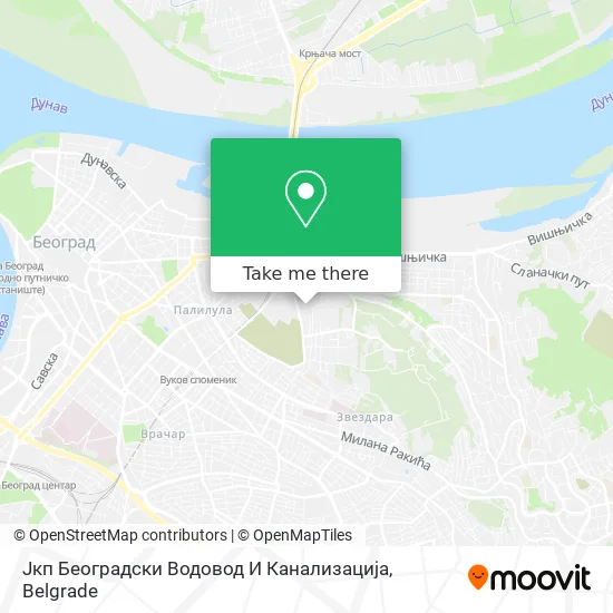 Јкп Београдски Водовод И Канализација map