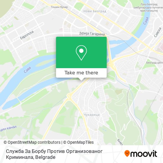 Служба За Борбу Против Организованог Криминала map