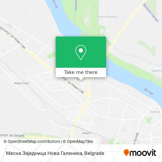 Месна Заједница Нова Галеника map