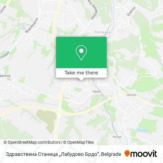 Здравствена Станица „Лабудово Брдо“ map